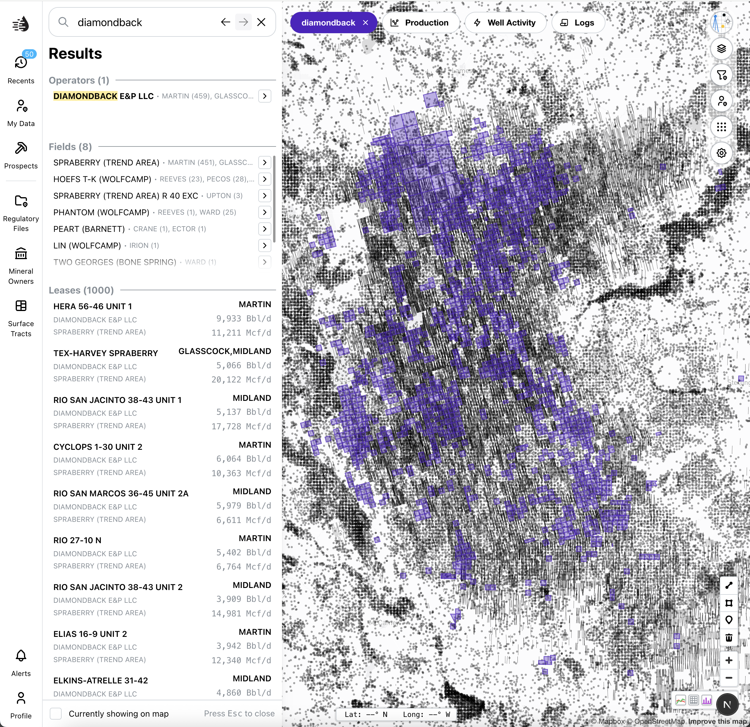 QuickScout Interactive Mapping Interface